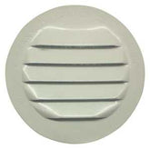 Maurice Franklin RLW-100 1 Mini Louver with Insect Screen, 1.219 in W, Round, Aluminum, White
